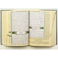 Quran Tajweed (Tajwied) mit Übersetzung auf Deutsch und Lautumschrift (Transkription) - Komplett mit Farbauswahl