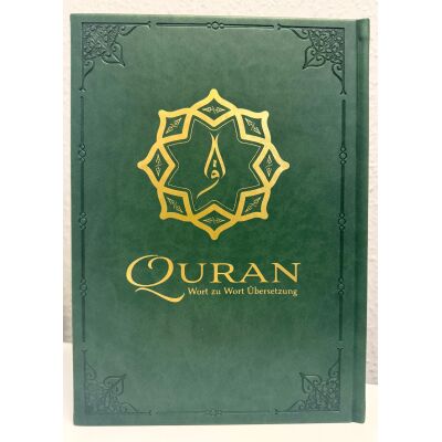 Koran / Al-Quran mit farbkodierter Wort zu Wort Übersetzung (24x17cm)