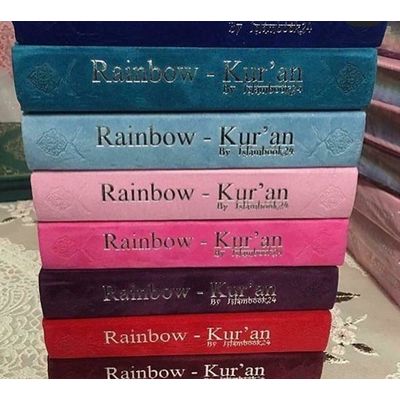 Rainbow Al-Quran Arabisch - Samtcover (12x 17cm)
