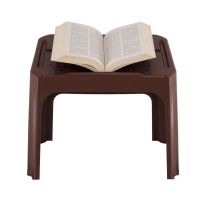 3 mal Rahle - Korantisch, stapelbar (Kunststoff Beige / Braun)