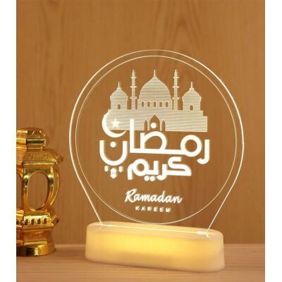 Ramadan LED Nachtlicht (Farbwechsel) - Zweisprachig / Moschee