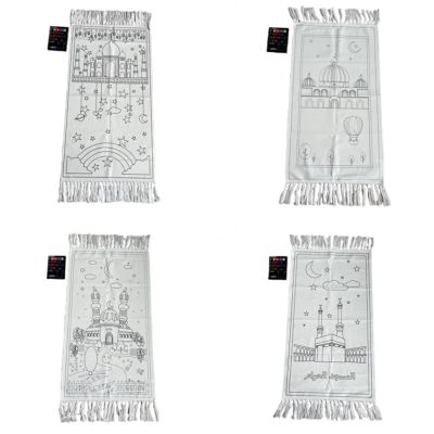 Ausmalbarer Gebetsteppich + Stifte (100% Baumwolle)