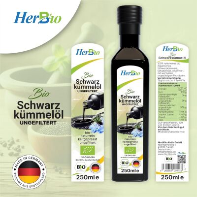 HerbBio Bio - Schwarzkümmelöl (ungefiltert)
