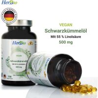 HerbBio - Schwarzkümmelöl 500mg Vegan 190 Kapseln