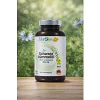 HerbBio - Bio Schwarzkümmelöl 500mg Vegan 190...