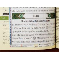 Quran-Tajweed (Tajwied) + Lautumschrift auf Türkisch (Lautschrift)